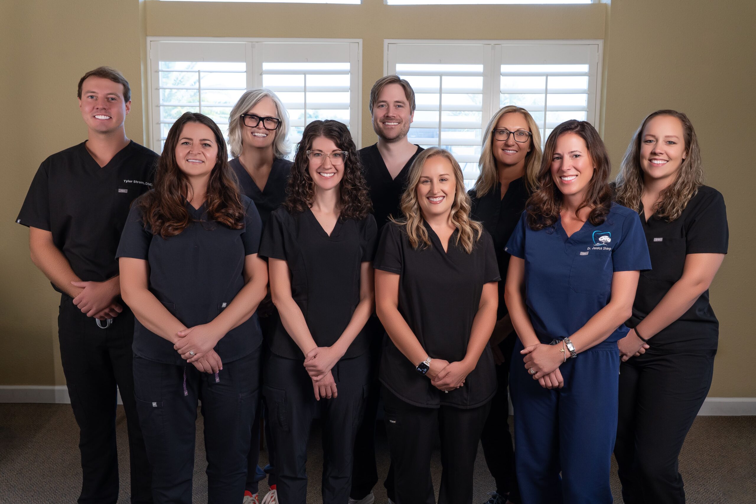 Your friendly dentists in St. Marys, GA standing next to each other